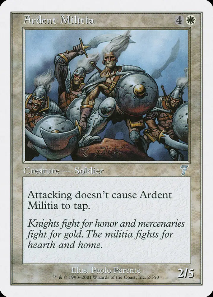 Ardent Militia [Seventh Edition] - MTG Single