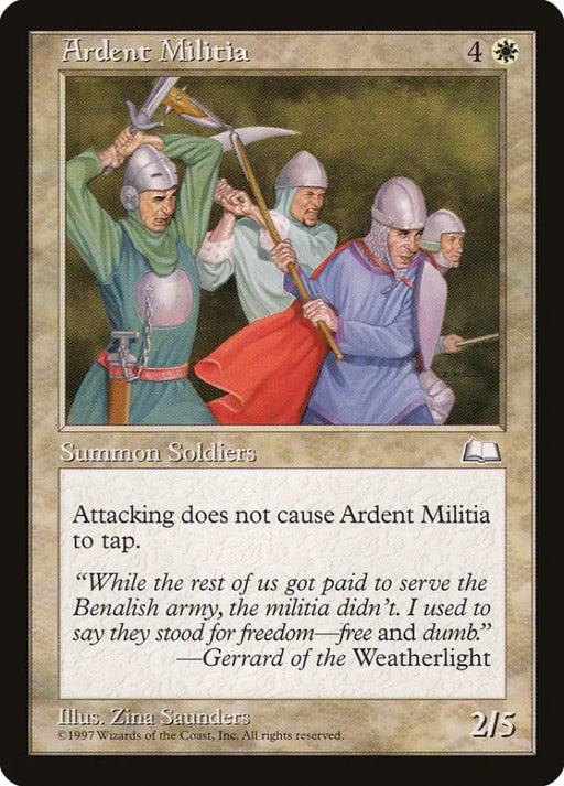 Ardent Militia [Weatherlight] - MTG Single