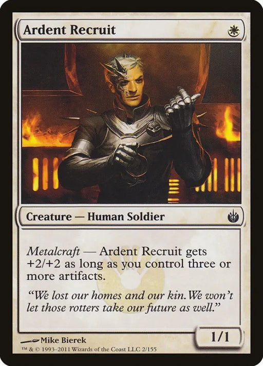 Ardent Recruit [Mirrodin Besieged] - MTG Single