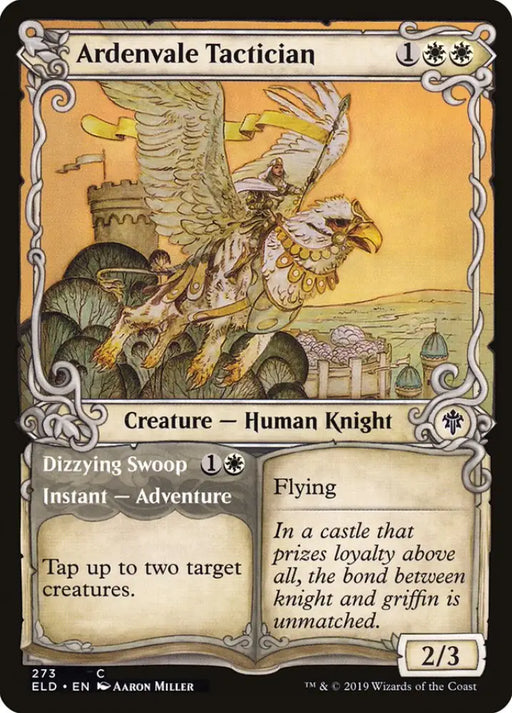 Ardenvale Tactician // Dizzying Swoop (Showcase) [Throne of Eldraine] - MTG Single