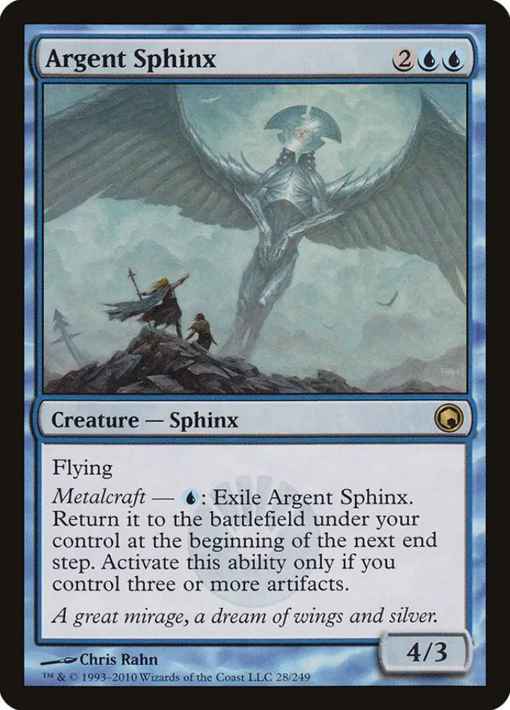 Argent Sphinx [Scars of Mirrodin] - MTG Single