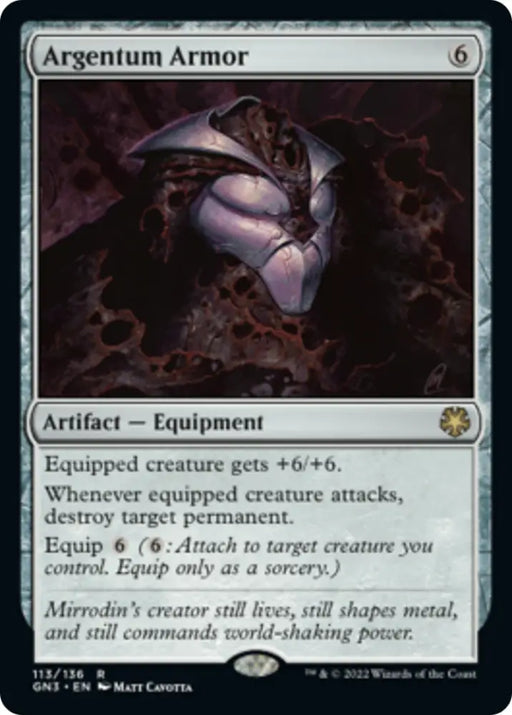 Argentum Armor [Game Night: Free-for-All] - MTG Single