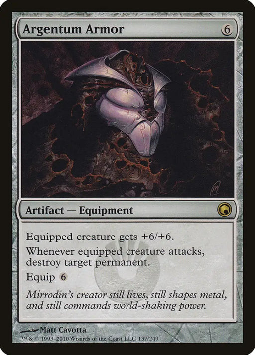Argentum Armor [Scars of Mirrodin] - MTG Single