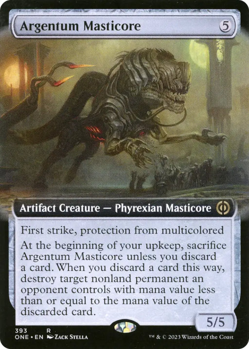 Argentum Masticore (Extended Art) [Phyrexia: All Will Be One] - MTG Single