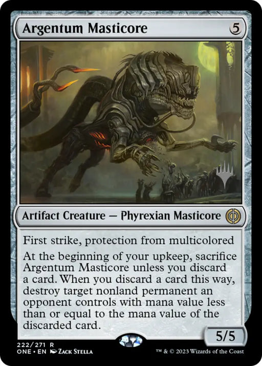 Argentum Masticore (Promo Pack) [Phyrexia: All Will Be One Promos] - MTG Single