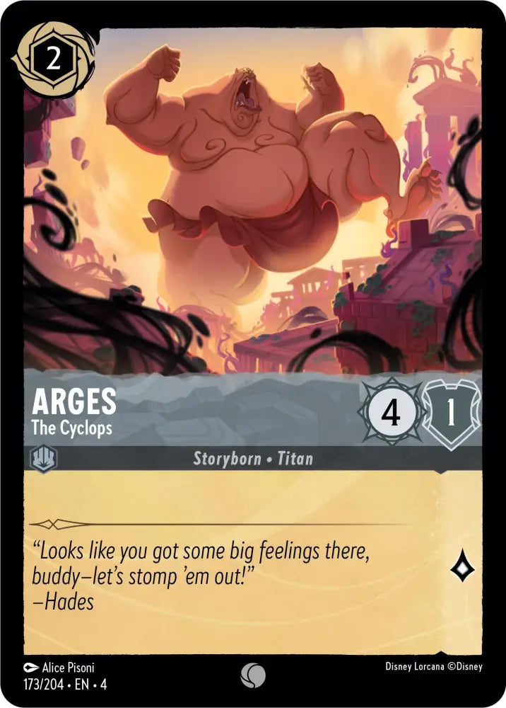 Arges - The Cyclops (173/204) [Ursula’s Return] - Lorcana Single