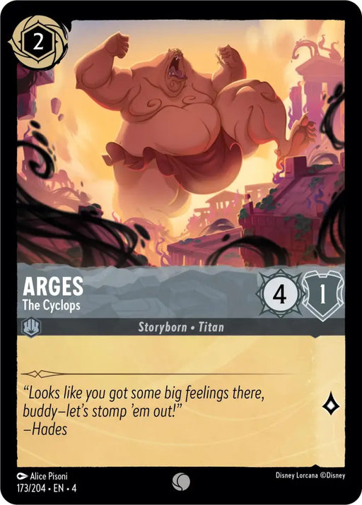 Arges - The Cyclops (173/204) [Ursula’s Return] - Lorcana Single