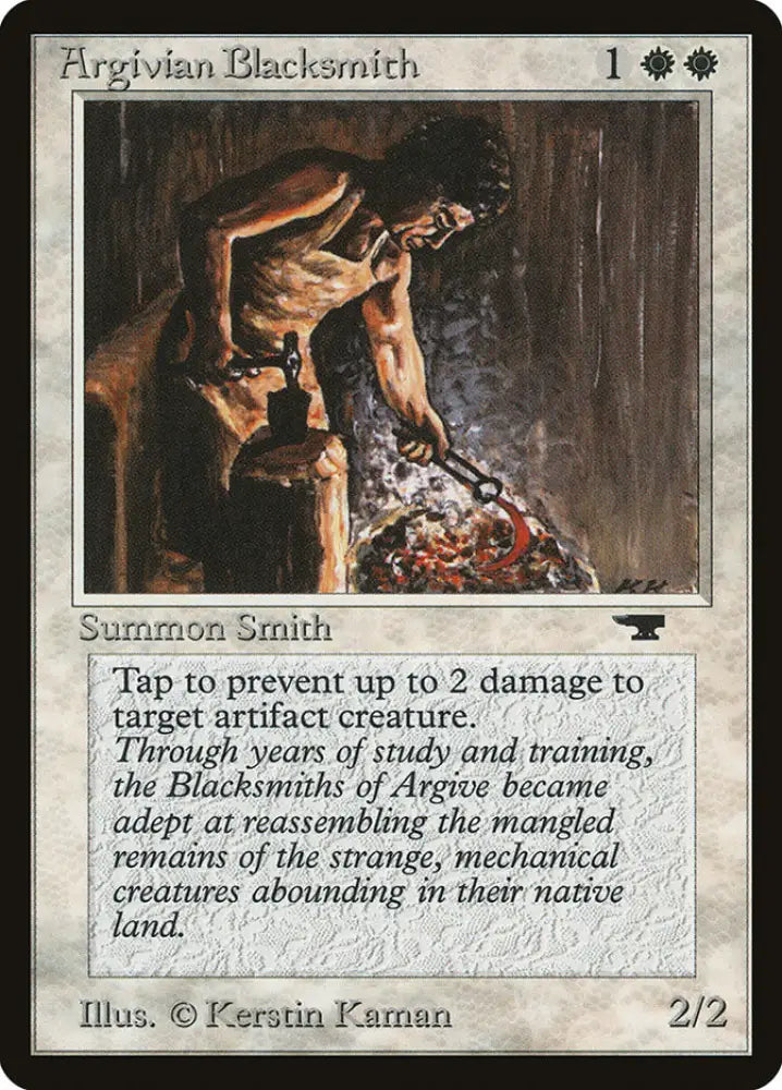 Argivian Blacksmith [Antiquities] - MTG Single