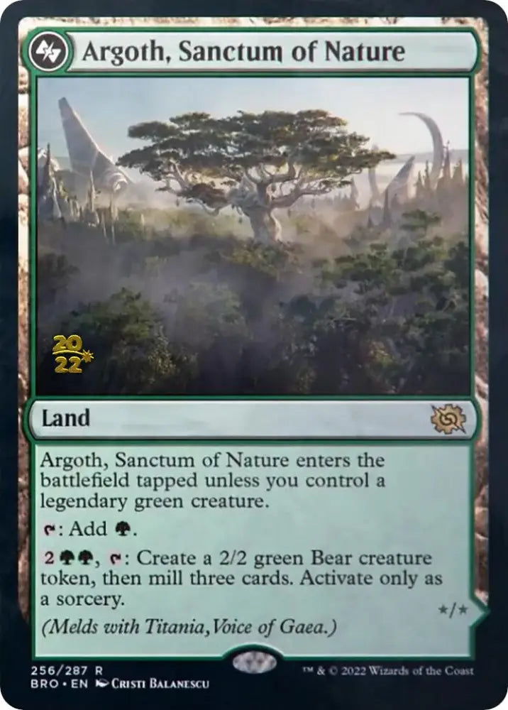 Argoth Sanctum of Nature [The Brothers’ War Prerelease Promos] - MTG Single