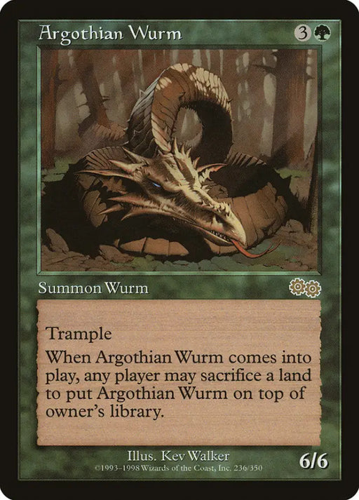 Argothian Wurm [Urza’s Saga] - MTG Single