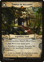 Arguel’s Blood Fast // Temple of Aclazotz [From the Vault: Transform] - MTG Single