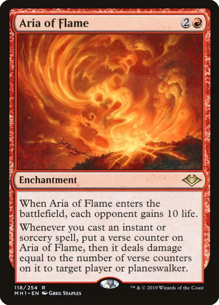 Aria of Flame [Modern Horizons] - MTG Single