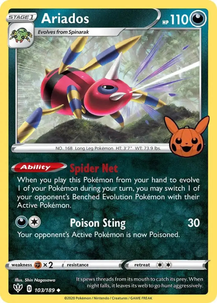 Ariados (103/189) [Trick or Trade] - Pokemon Single
