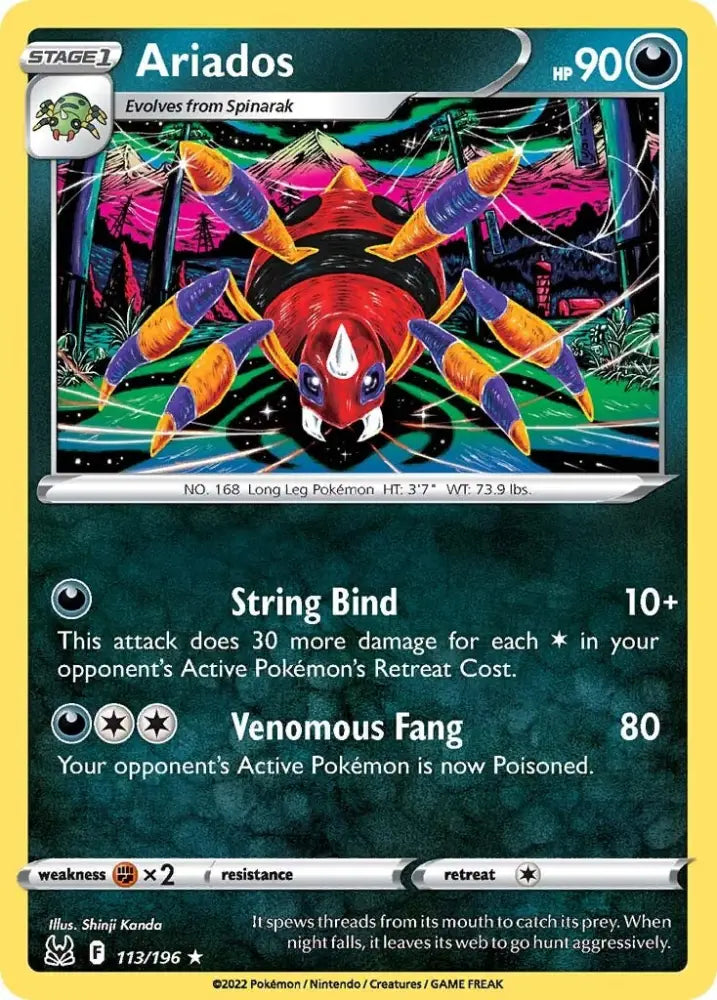 Ariados (113/196) [Sword & Shield: Lost Origin] - Pokemon Single