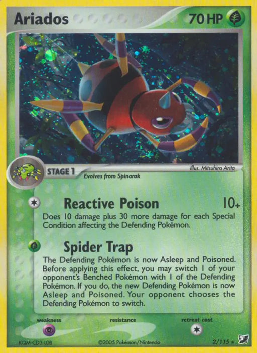 Ariados (2/115) [EX: Unseen Forces] - Pokemon Single