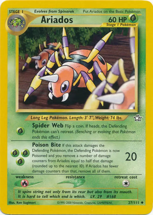 Ariados (27/111) [Neo Genesis Unlimited] - Pokemon Single