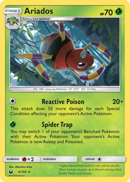 Ariados (6/168) [Sun & Moon: Celestial Storm] - Pokemon Single