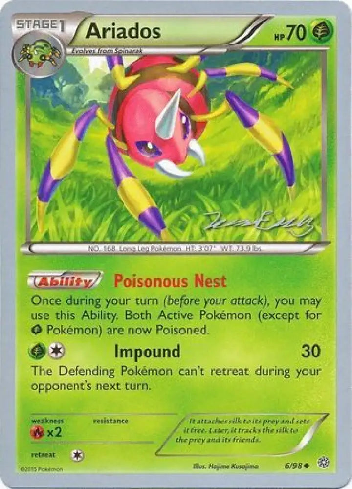 Ariados (6/98) (Bebe - Jesper Eriksen) [World Championships 2016] - Pokemon Single