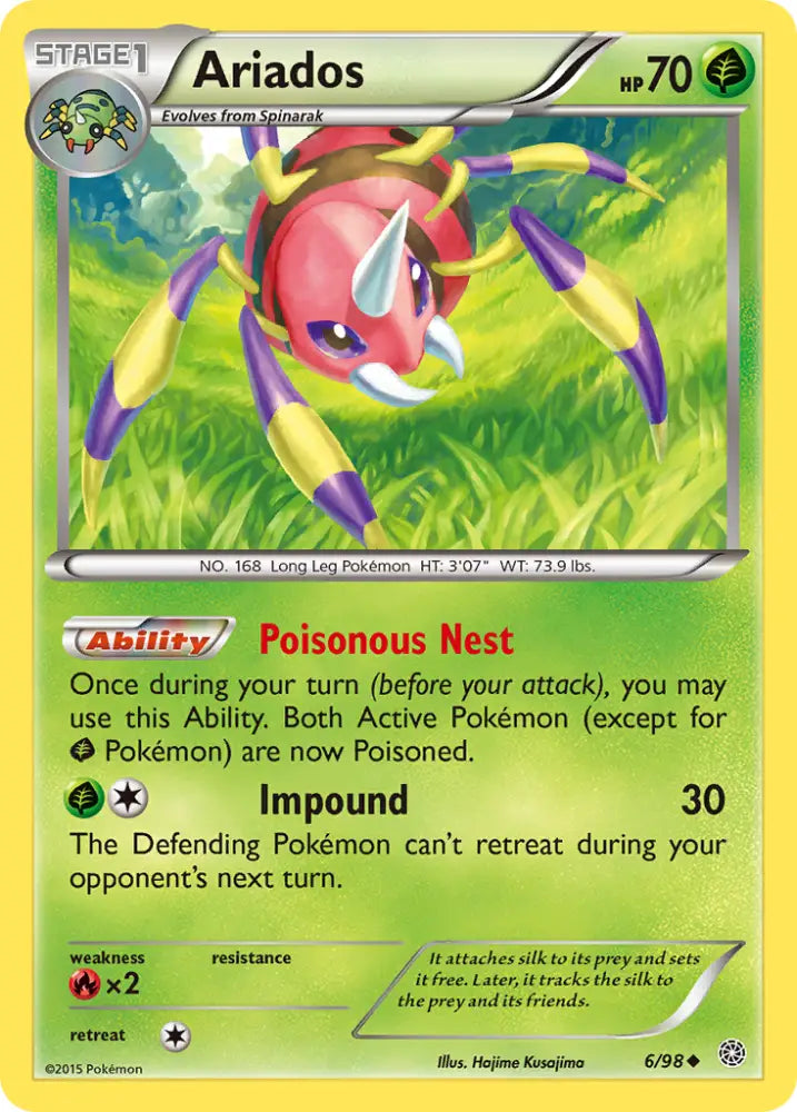 Ariados (6/98) [XY: Ancient Origins] - Pokemon Single