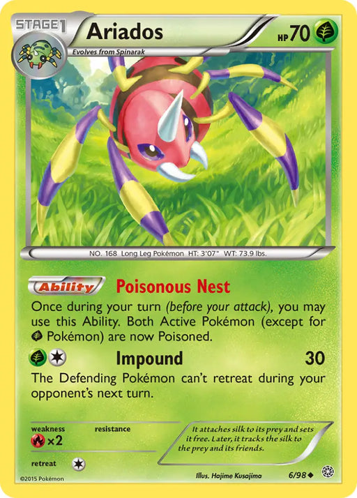 Ariados (6/98) [XY: Ancient Origins] - Pokemon Single