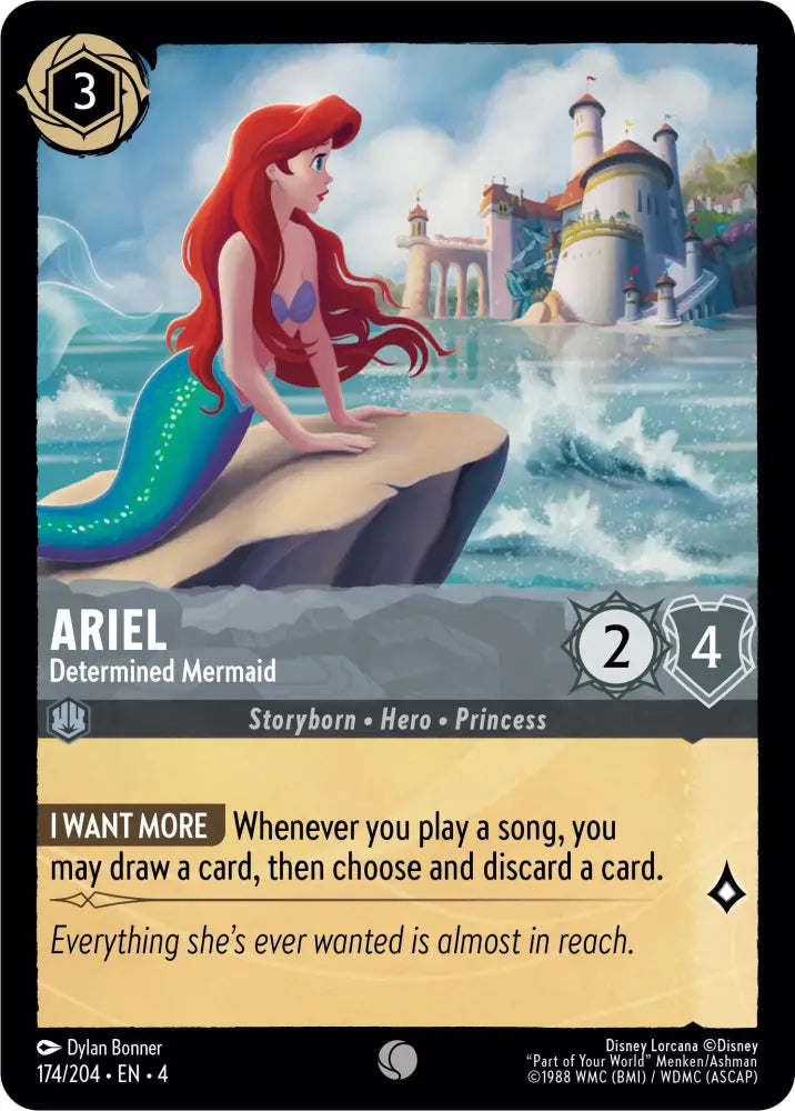Ariel - Determined Mermaid (174/204) [Ursula’s Return] - Lorcana Single