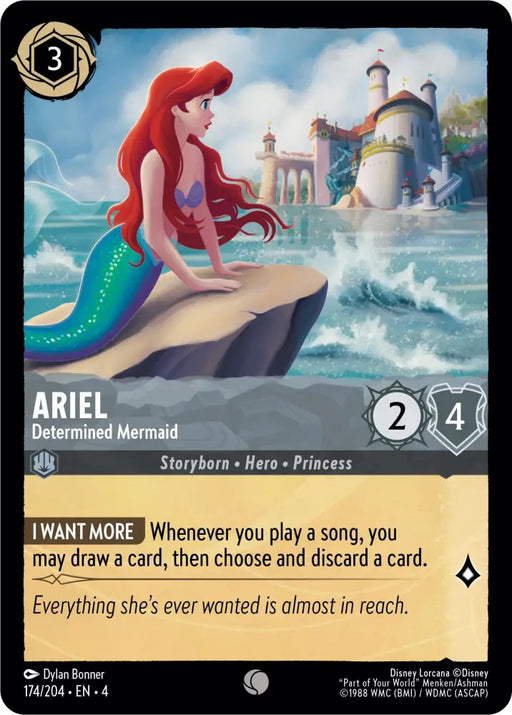 Ariel - Determined Mermaid (174/204) [Ursula’s Return] - Lorcana Single