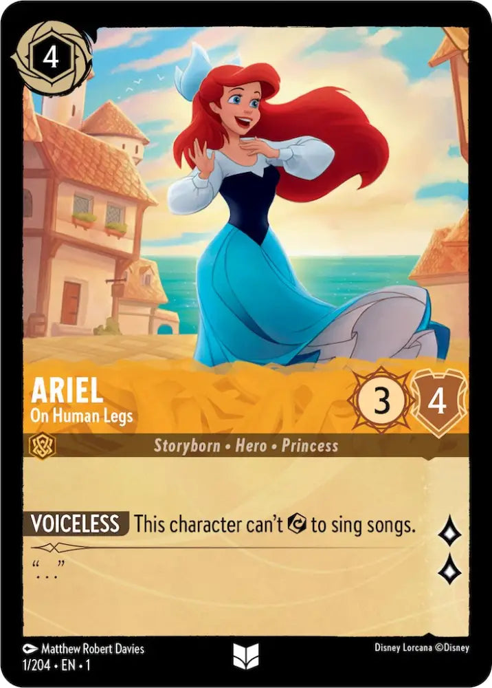 Ariel - On Human Legs (1/204) [The First Chapter] - Lorcana Single