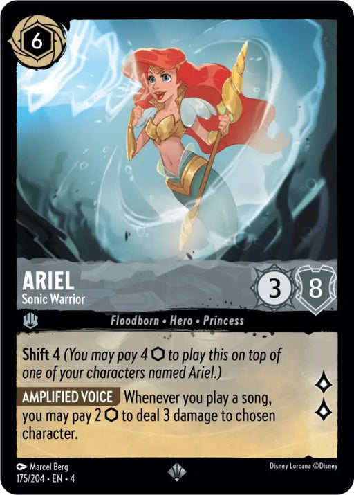 Ariel - Sonic Warrior (175/204) [Ursula’s Return] - Lorcana Single