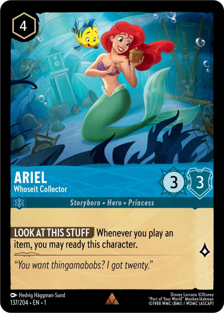 Ariel - Whoseit Collector (137/204) [The First Chapter] - Lorcana Single