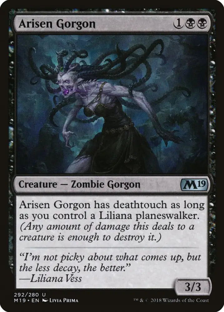 Arisen Gorgon [Core Set 2019] - MTG Single