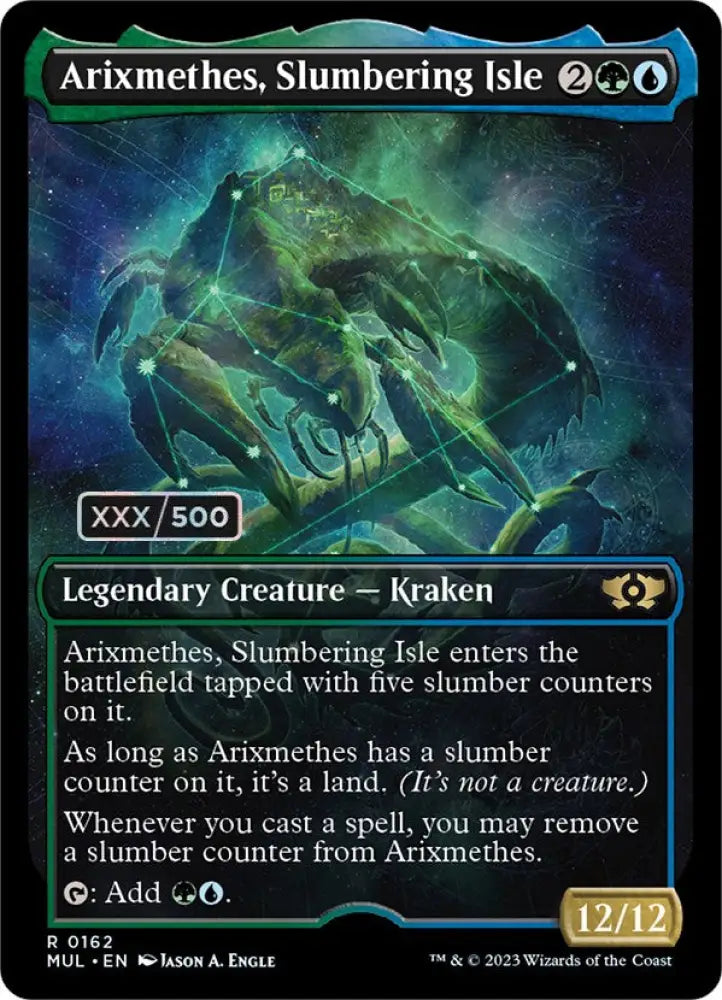 Arixmethes Slumbering Isle (Serialized) [Multiverse Legends] - MTG Single