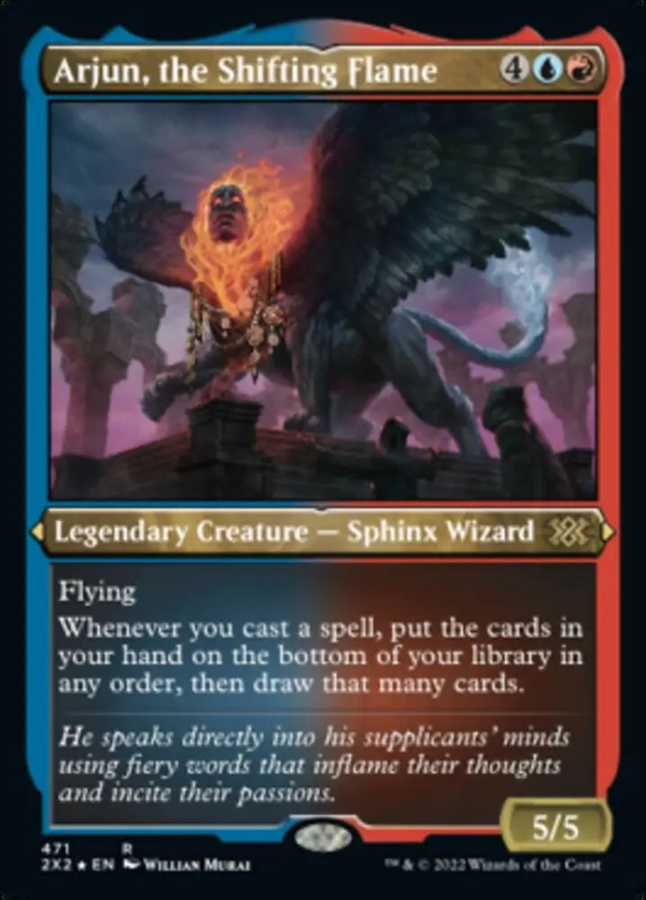 Arjun the Shifting Flame (Foil Etched) [Double Masters 2022] - MTG Single