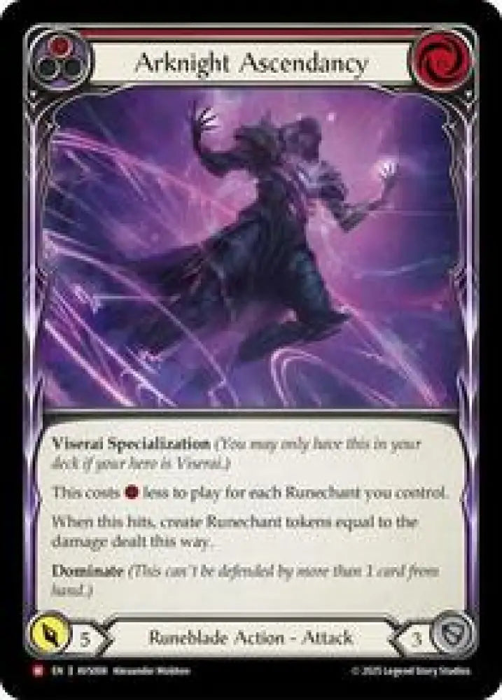 Arknight Ascendancy (Red) (AVS008) [Armory Deck: Legends Viserai]