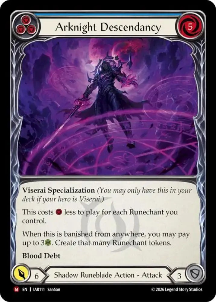 Arknight Descendancy (IAR111) [Usurp the Shadow Throne]