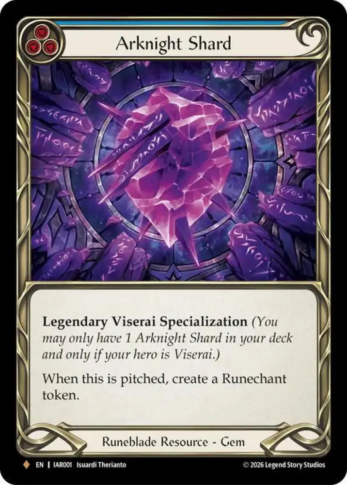 Arknight Shard (Blue) (IAR001) [Usurp the Shadow Throne]