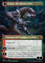 Arlinn the Pack’s Hope // Arlinn the Moon’s Fury (Borderless) [Innistrad: Midnight Hunt] - MTG Single