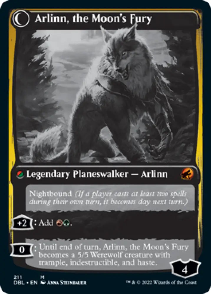 Arlinn the Pack’s Hope // Arlinn the Moon’s Fury [Innistrad: Double Feature] - MTG Single
