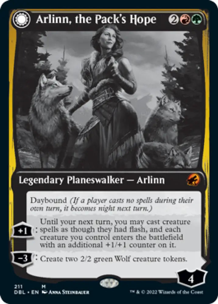 Arlinn the Pack’s Hope // Arlinn the Moon’s Fury [Innistrad: Double Feature] - MTG Single