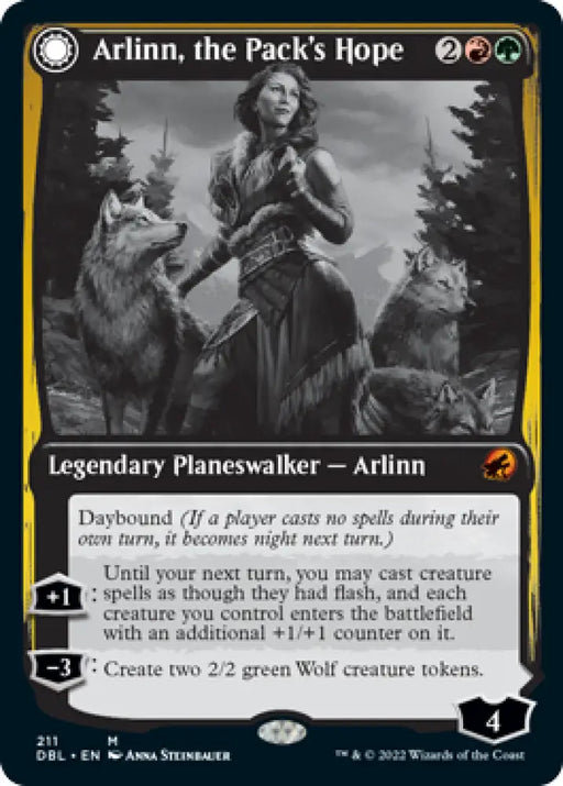 Arlinn the Pack’s Hope // Arlinn the Moon’s Fury [Innistrad: Double Feature] - MTG Single