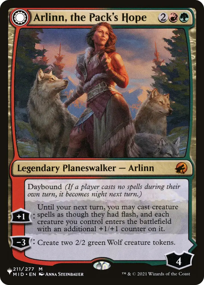 Arlinn the Pack’s Hope // Arlinn the Moon’s Fury [Secret Lair: From Cute to Brute] - MTG Single