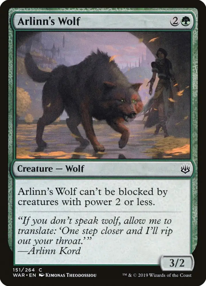 Arlinn’s Wolf [War of the Spark] - MTG Single