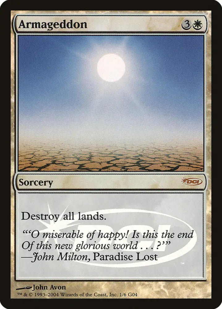 Armageddon [Judge Gift Cards 2004] - MTG Single