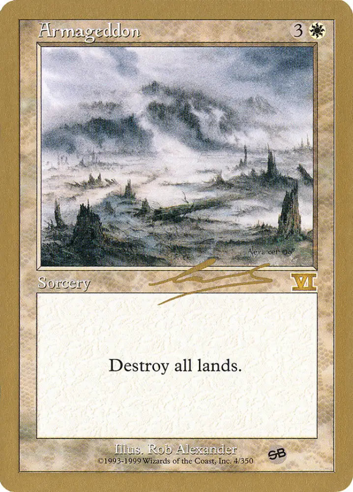 Armageddon (Nicolas Labarre) (SB) [World Championship Decks 2000] - MTG Single