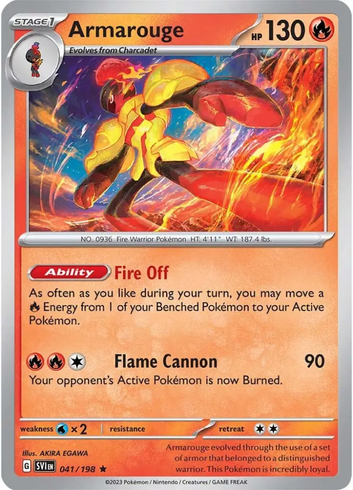 Armarouge (041/198) [Scarlet & Violet: Base Set] - Pokemon Single