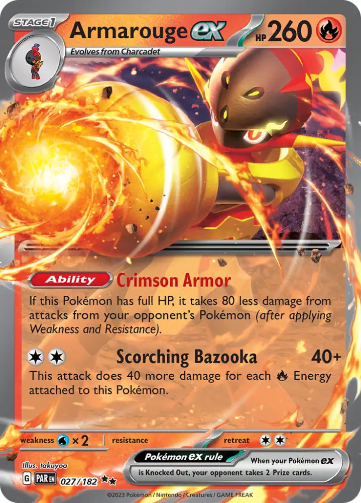 Armarouge ex (027/182) [Scarlet & Violet: Paradox Rift] - Pokemon Single