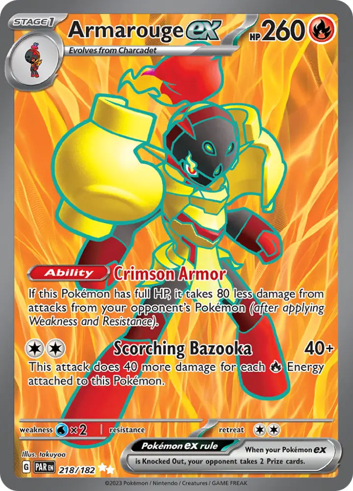 Armarouge ex (218/182) [Scarlet & Violet: Paradox Rift] - Pokemon Single