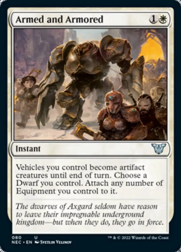 Armed and Armored [Kamigawa: Neon Dynasty Commander] - MTG Single