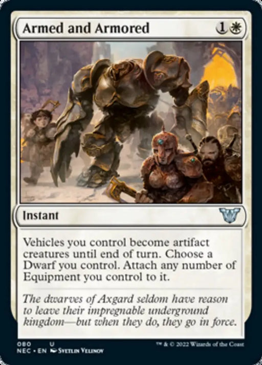 Armed and Armored [Kamigawa: Neon Dynasty Commander] - MTG Single