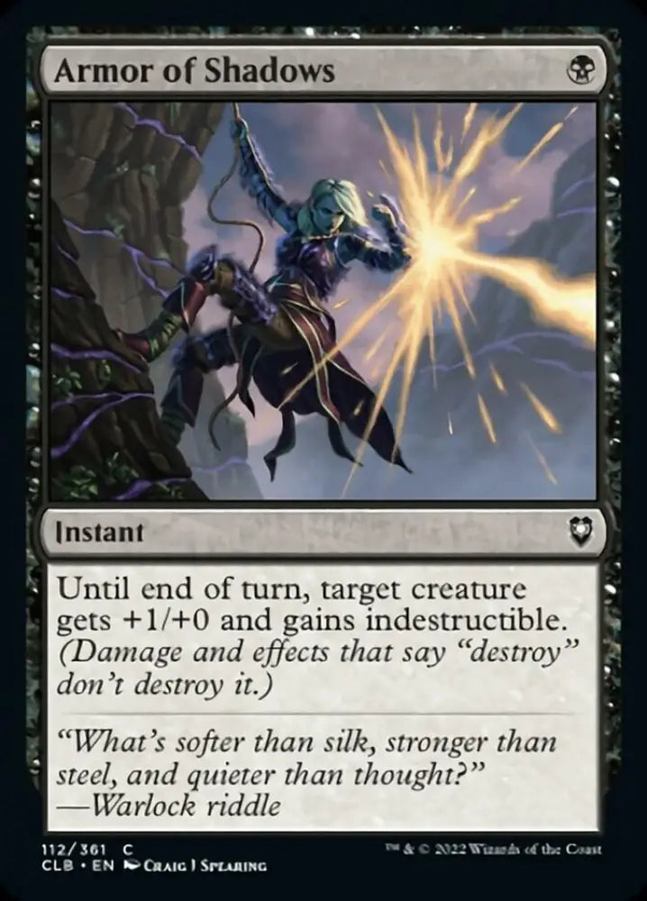 Armor of Shadows [Commander Legends: Battle for Baldur’s Gate] - MTG Single