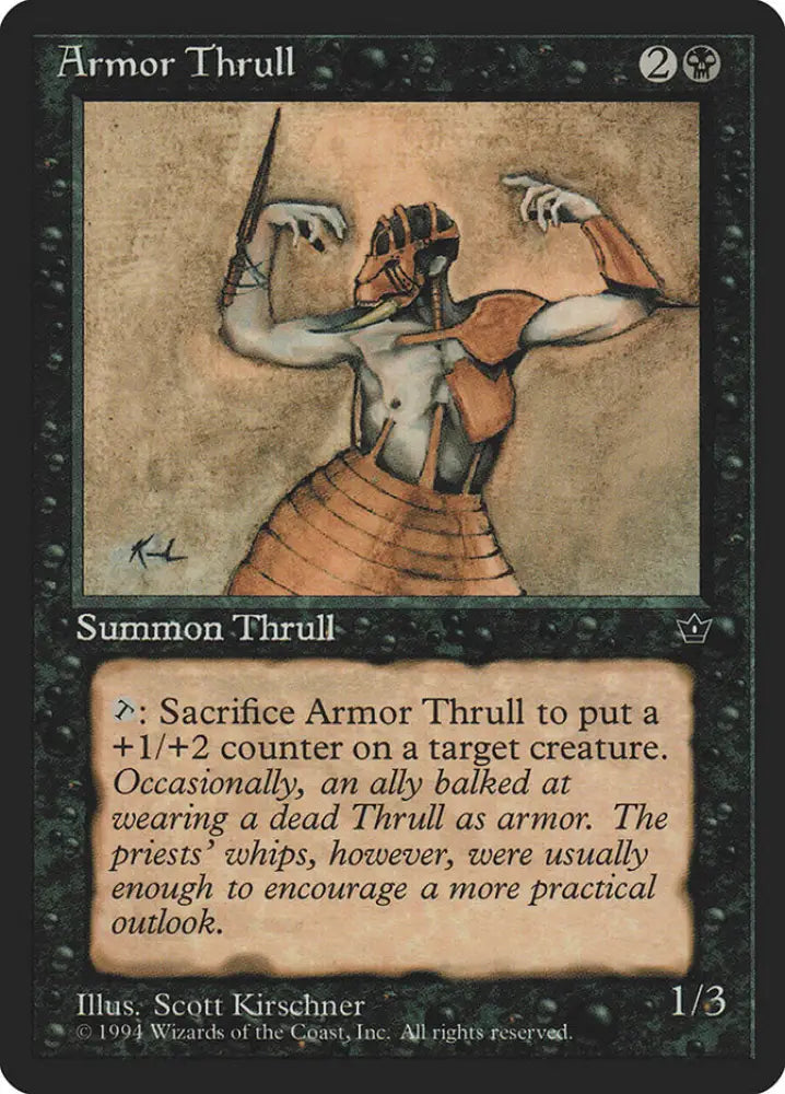 Armor Thrull (Scott Kirschner) [Fallen Empires] - MTG Single